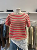 T-shirt crochet a righe