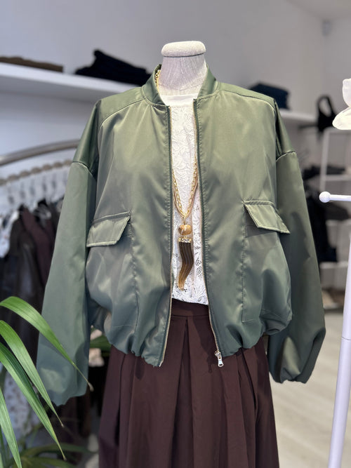 Bomber con tasche frontali
