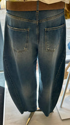 Jeans balloon taglio vivo