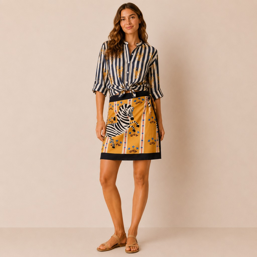 Camicia a righe con Aragosta