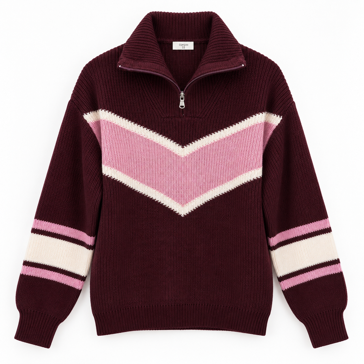 Maglia College mezza zip