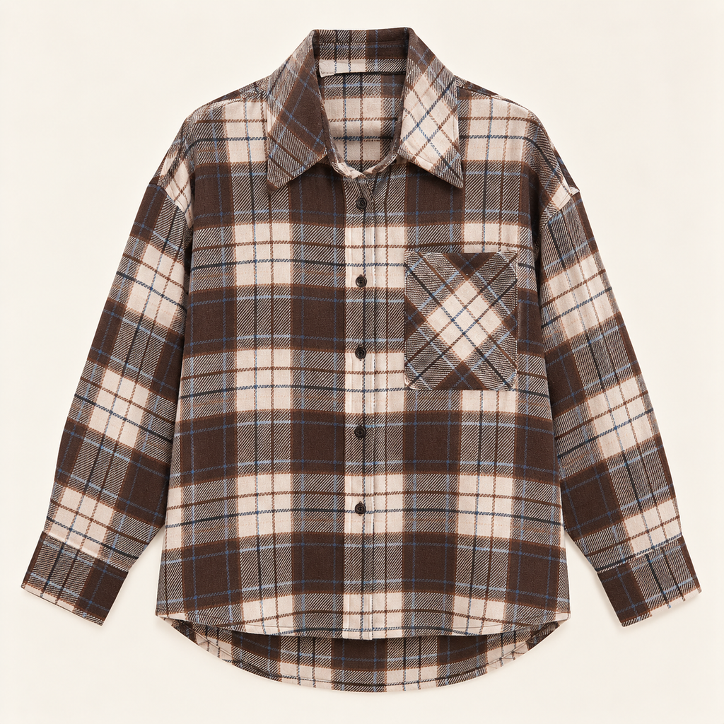 Camicia check taschino