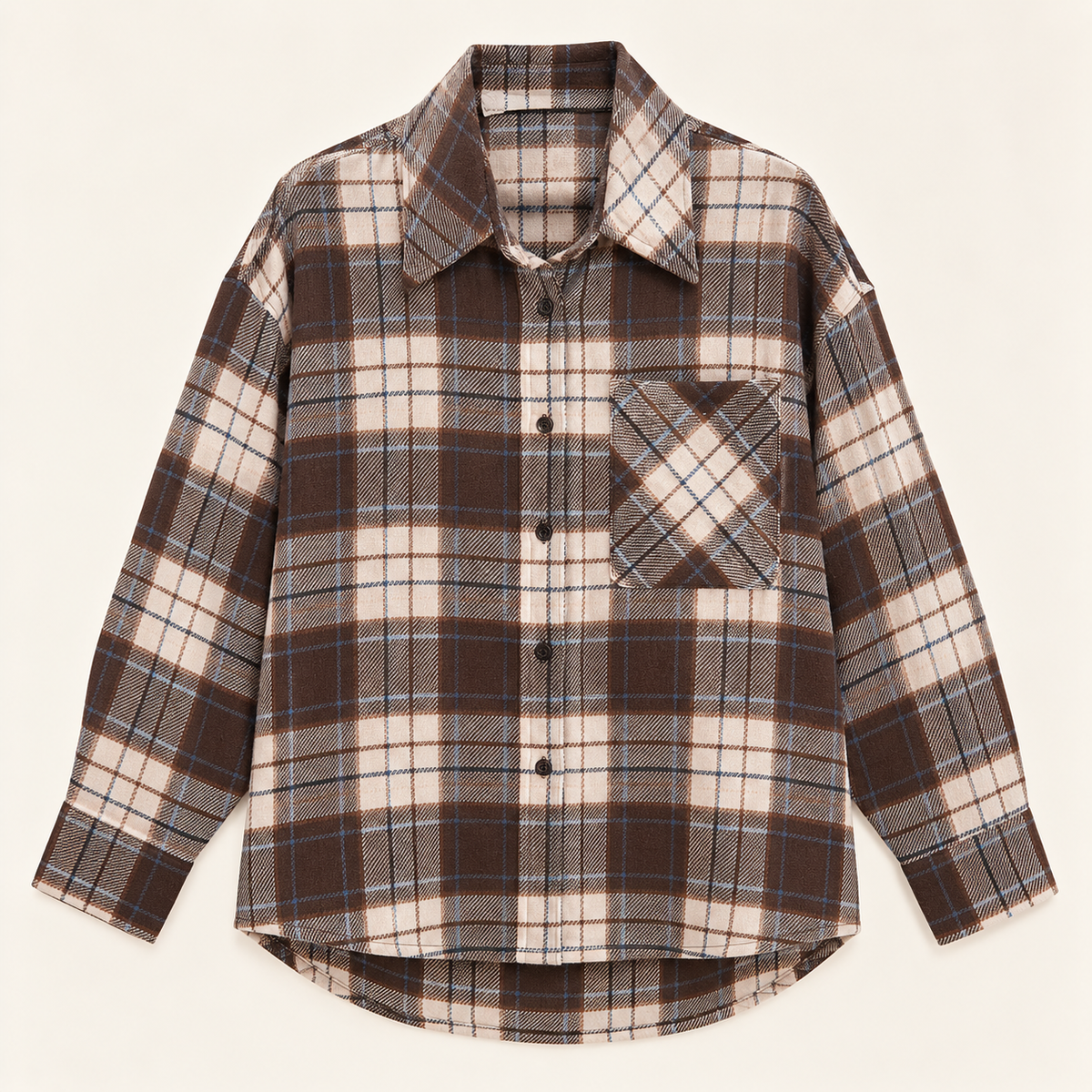 Camicia check taschino