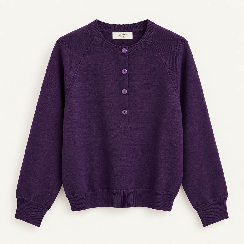 Maglia Serafino girocollo