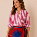 Camicia a righe con Aragosta