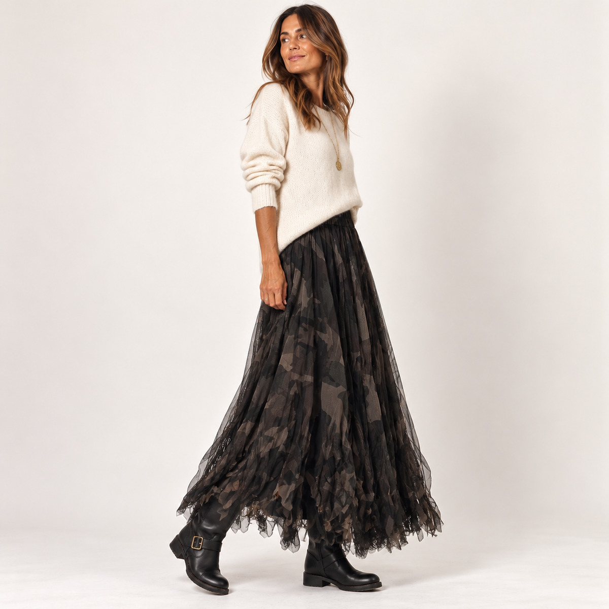 Gonna Tulle Camouflage