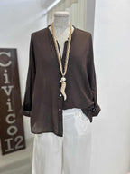 Camicia collo alla coreana