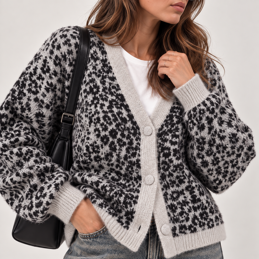 Cardigan Animalier