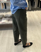 Jeans carrot vita alta