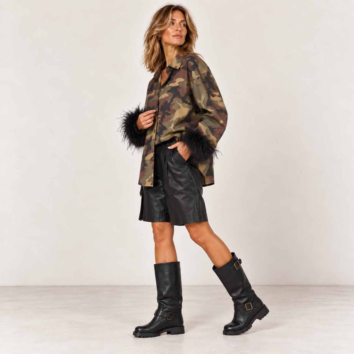 Camicia camouflage