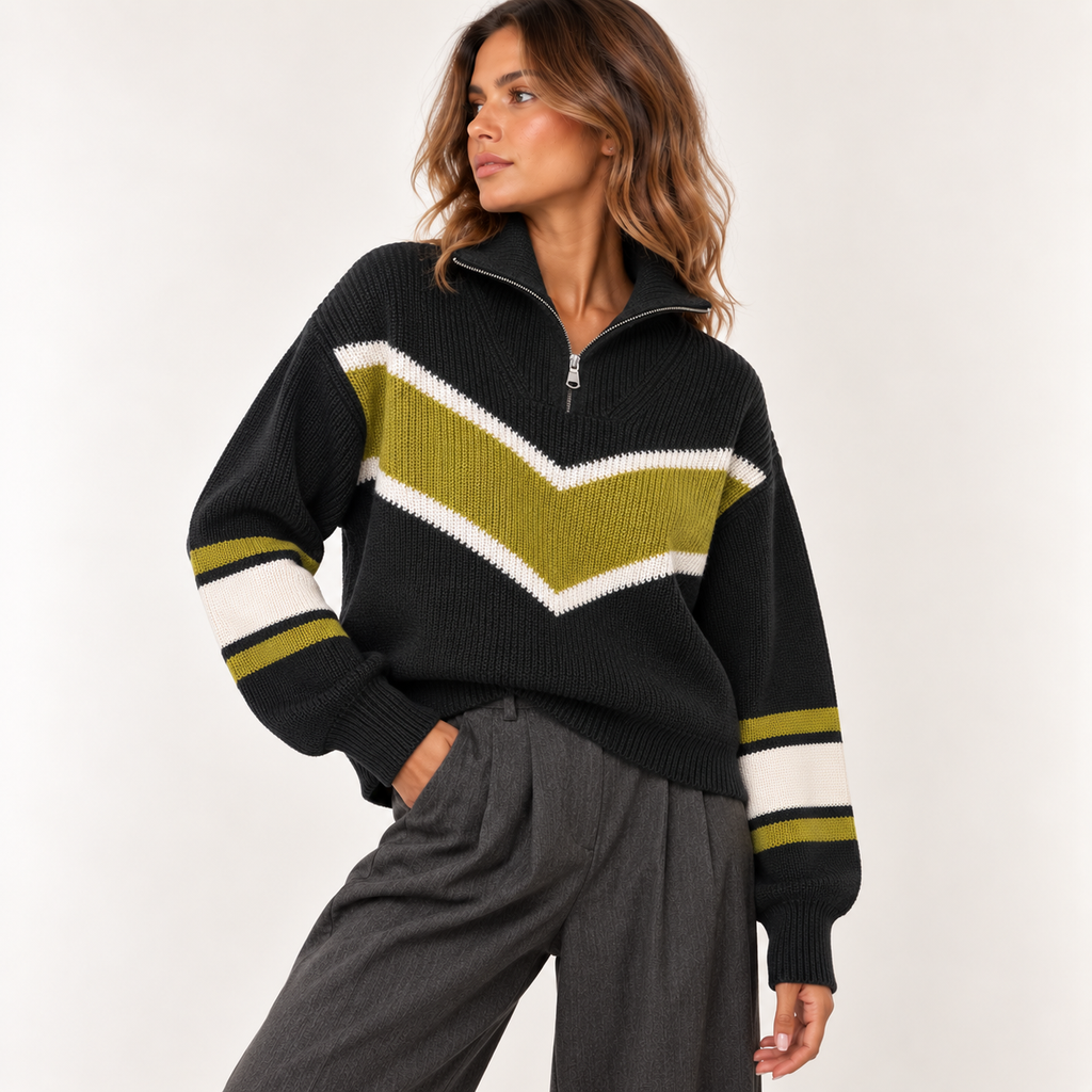 Maglia College mezza zip