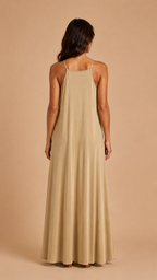 Abito lungo beige
