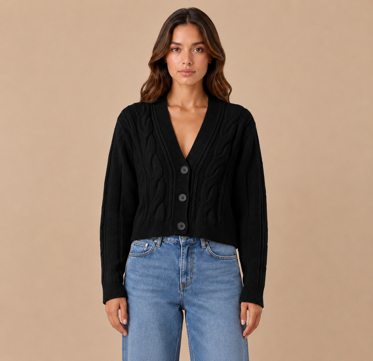 Cardigan con bottoni