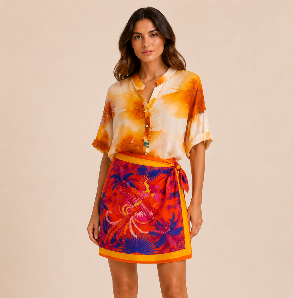 Camicia multicolor