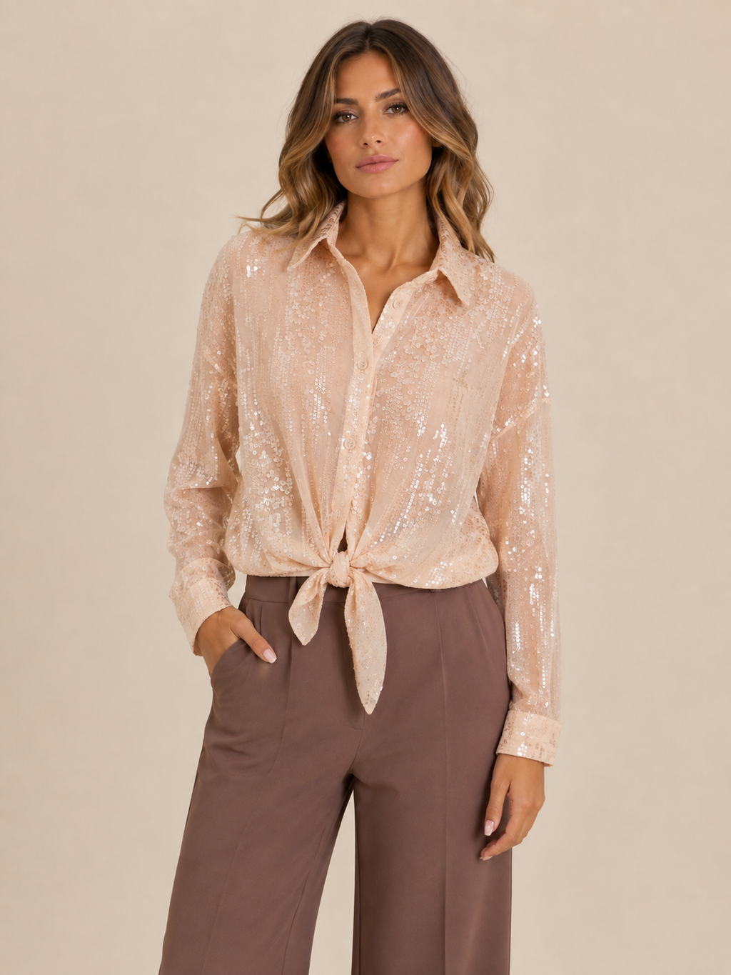 Camicia paillettes