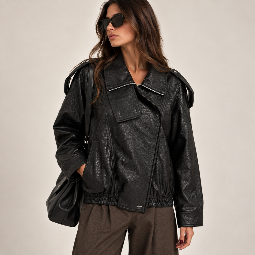 Bomber eco pelle star