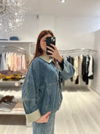 Giacca di jeans con bottoni