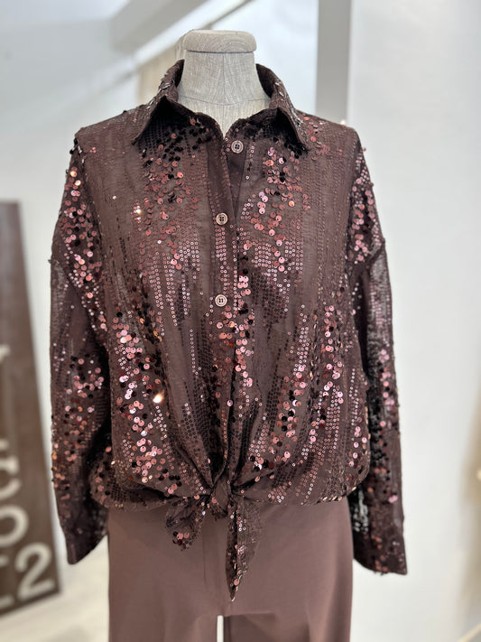 Camicia paillettes