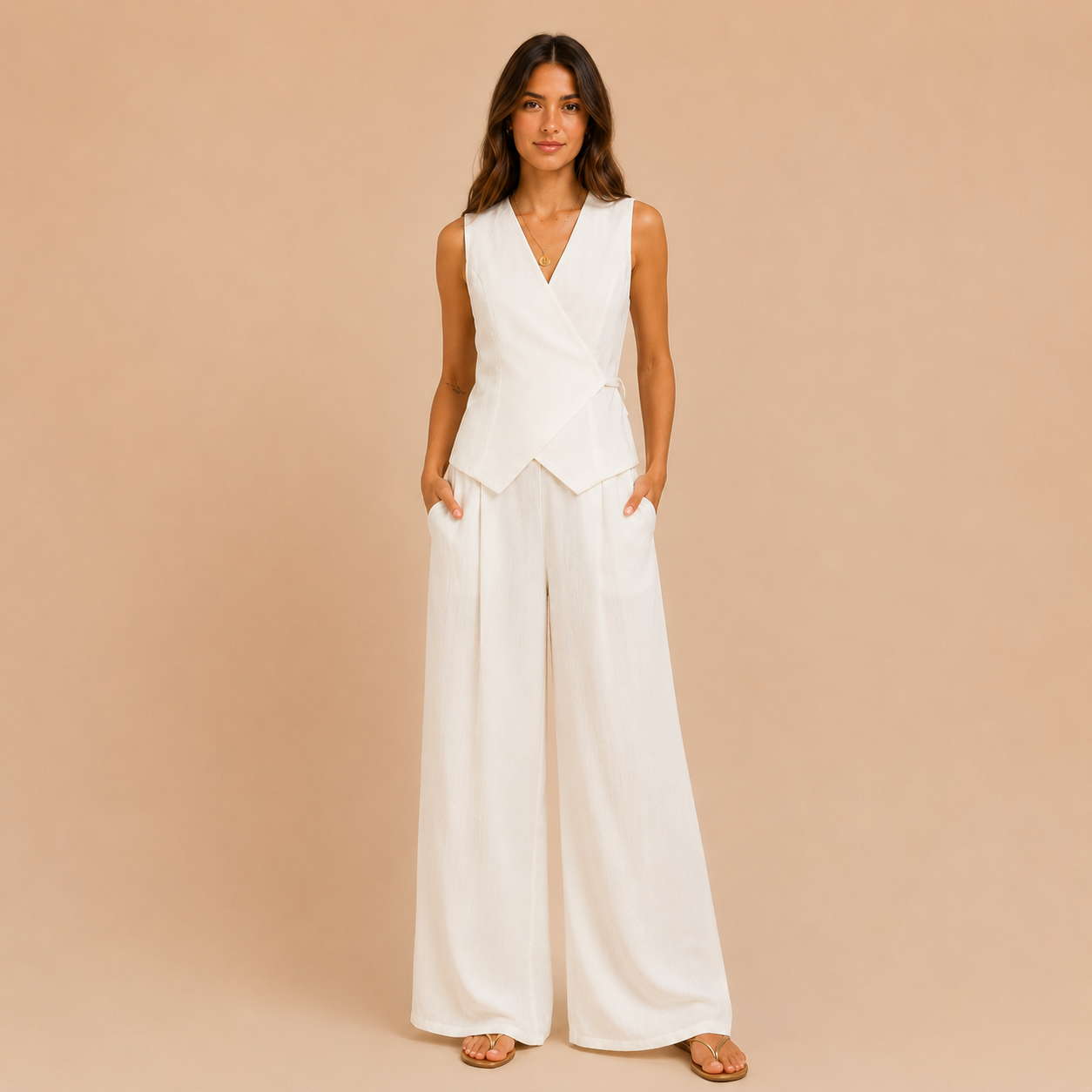 Cordinato gilet e pantalone