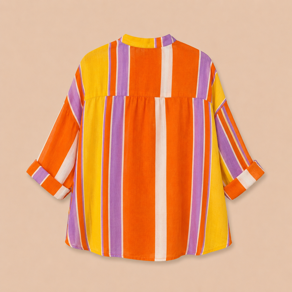 Camicia righe multicolor