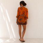 Camicia a fantasia con ghepardi