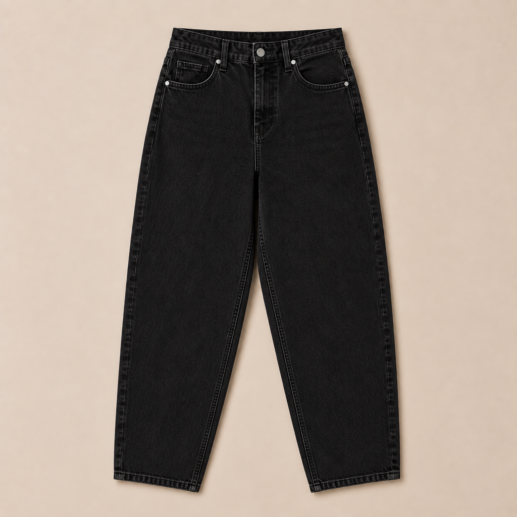 Jeans Momy nero