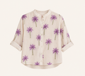 Camicia con palme lilla