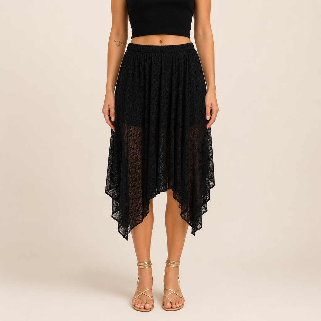 Gonna in pizzo con culotte
