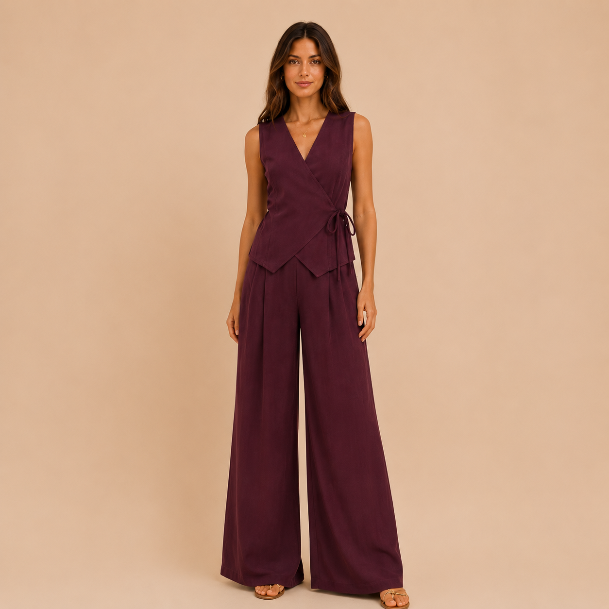 Cordinato gilet e pantalone