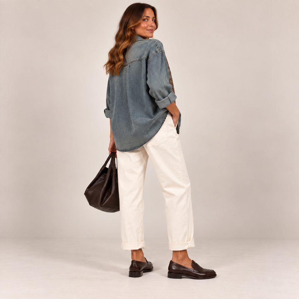 Camicia intarsio