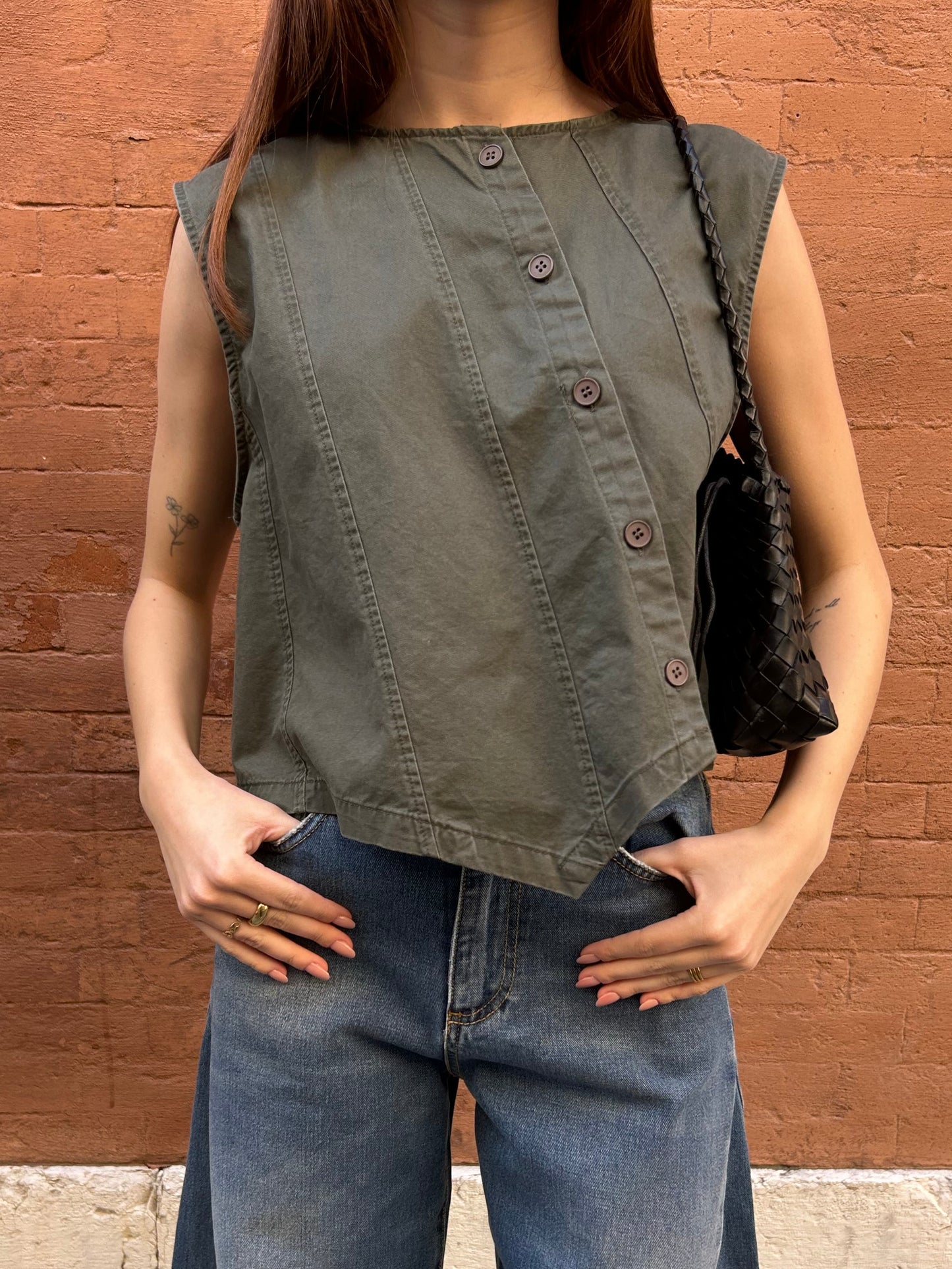 Gilet asimmetrico