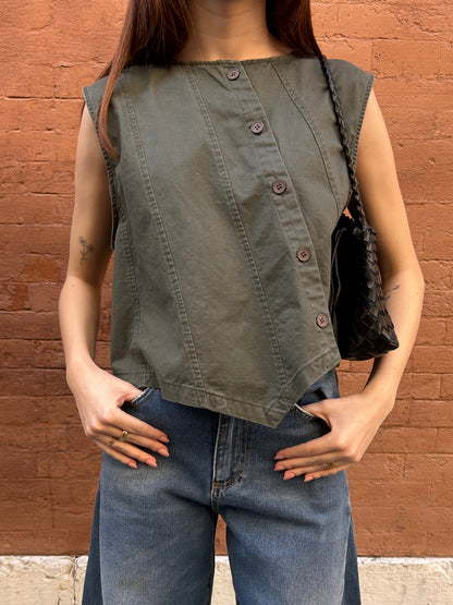 Gilet asimmetrico