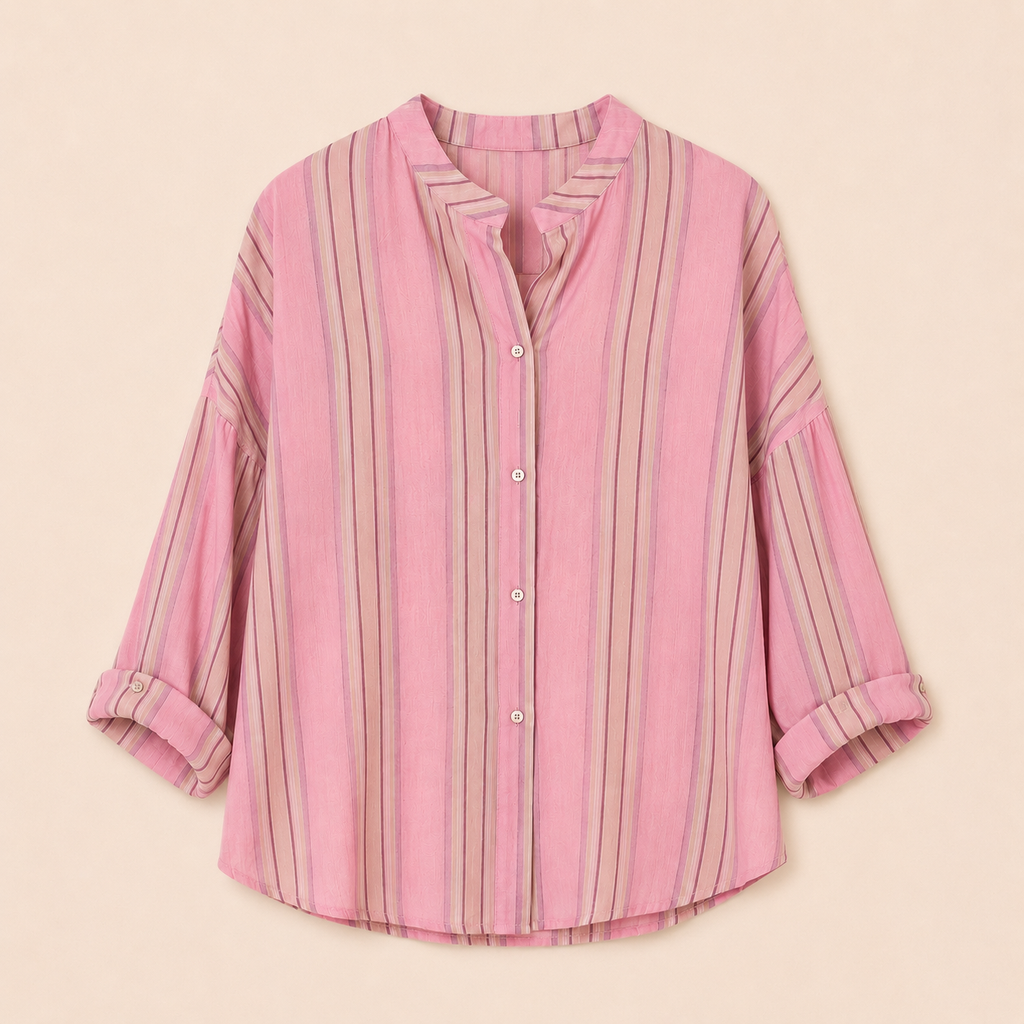 Camicia a righe orizzontali
