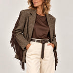 Blazer con frange