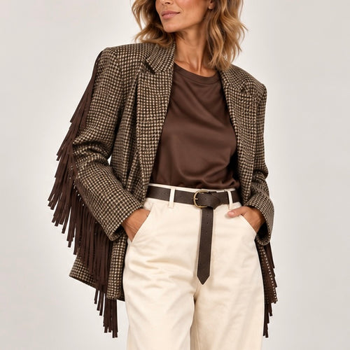 Blazer con frange