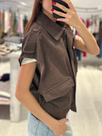 Gilet con tasche frontali