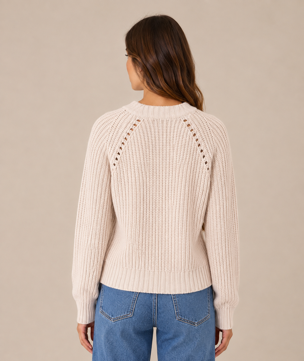 Maglione con dettagli traforati