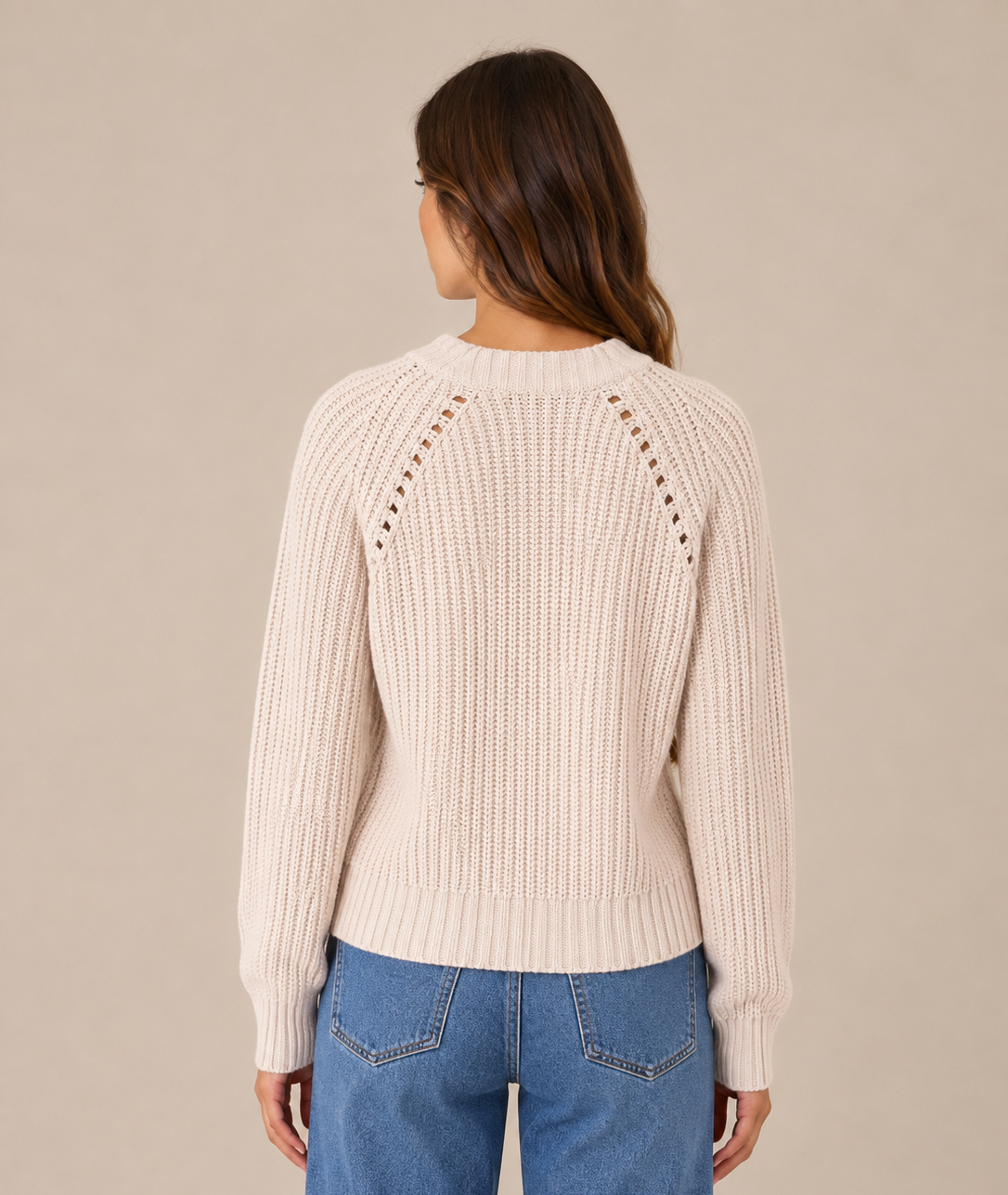 Maglione con dettagli traforati