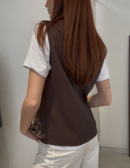 Gilet floreale