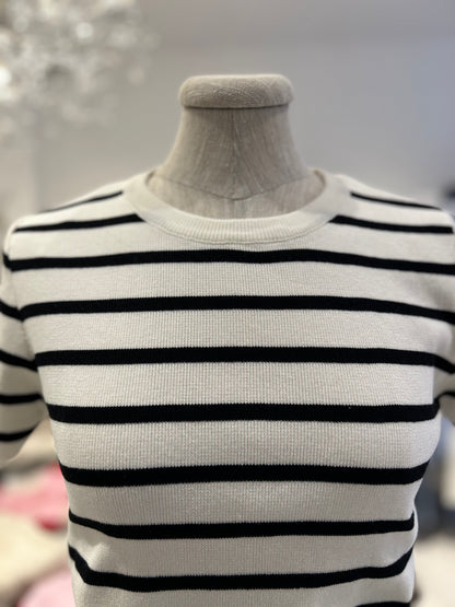 T-shirt manica corta con righe