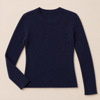Maglia a costine con lurex