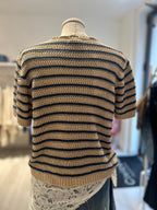 T-shirt crochet a righe