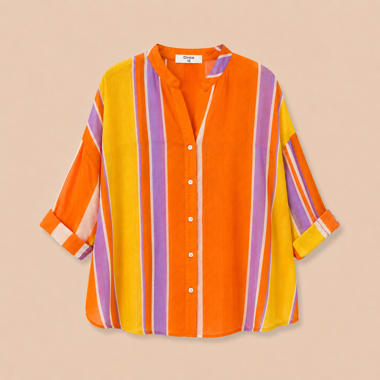 Camicia righe multicolor