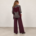 Blazer cuore frange