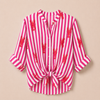 Camicia a righe con Aragosta