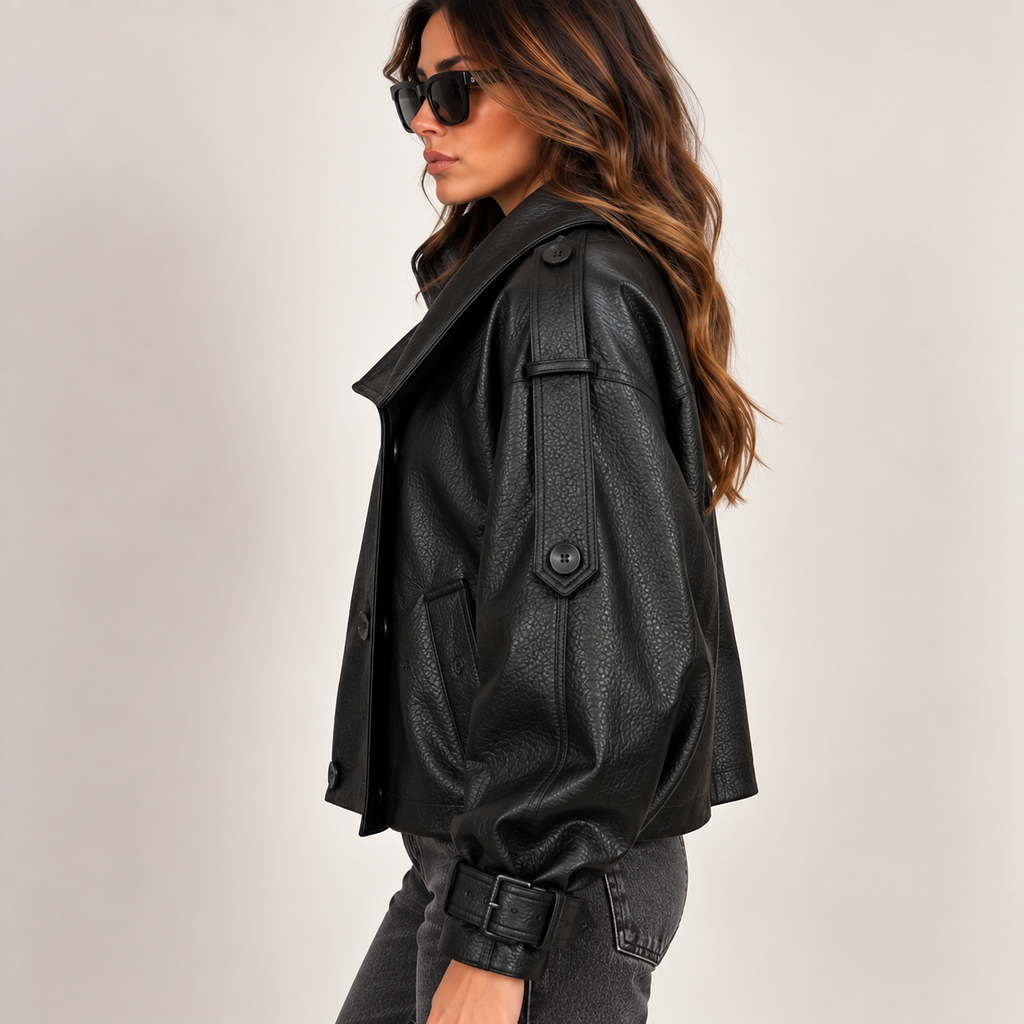 Bomber eco-pelle