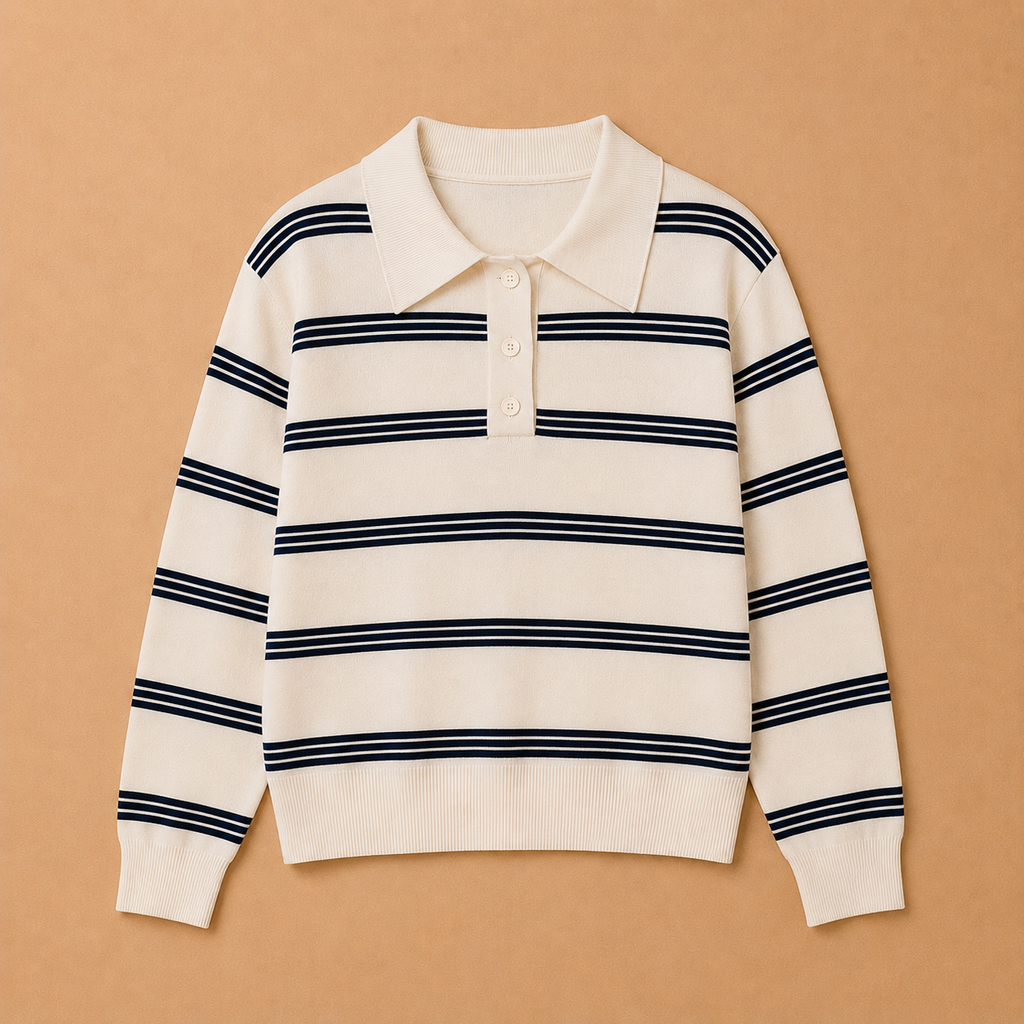 Maglia polo a righe