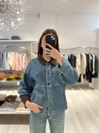 Giacca di jeans con bottoni