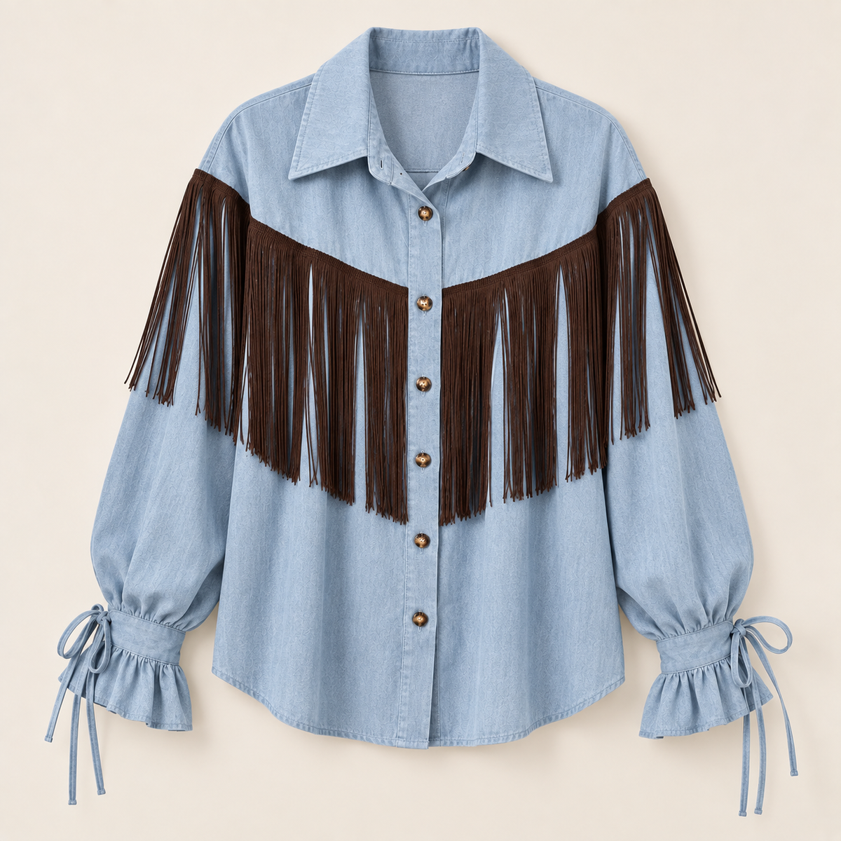 Camicia frangia laccio