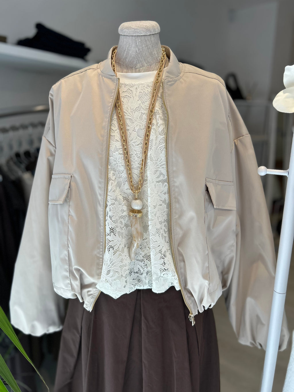 Bomber con tasche frontali
